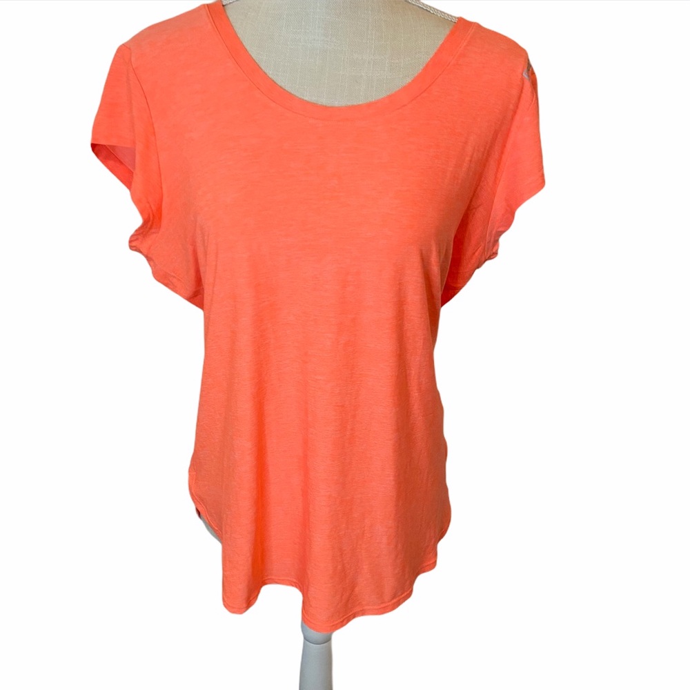 Reebok Orange Dri Fit Top Size Large